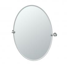 Gatco 4849LG - Max 32''H Frameless Oval Mirror Chrome