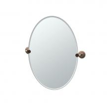Gatco 4920 - Marina 26.5''H Frameless Oval Mirror BZ