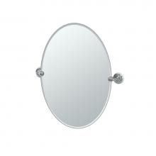 Gatco 5079 - Designer II 26.5''H Oval Mirror Chrome