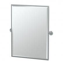 Gatco 5079FS - Designer II 32.5''H Framed Rect Mirror CH