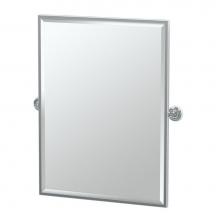 Gatco 5079FS - Designer II 32.5'' H Framed Rectangle Mirror, Chrome