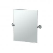 Gatco 5079SM - Designer II 24'' H Frameless Rectangle Mirror Chrome