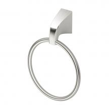 Gatco 5182 - Quantra Towel Ring, Satin Nickel