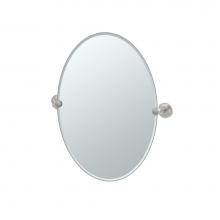 Gatco 5859 - Marina 26.5''H Frameless Oval Mirror SN