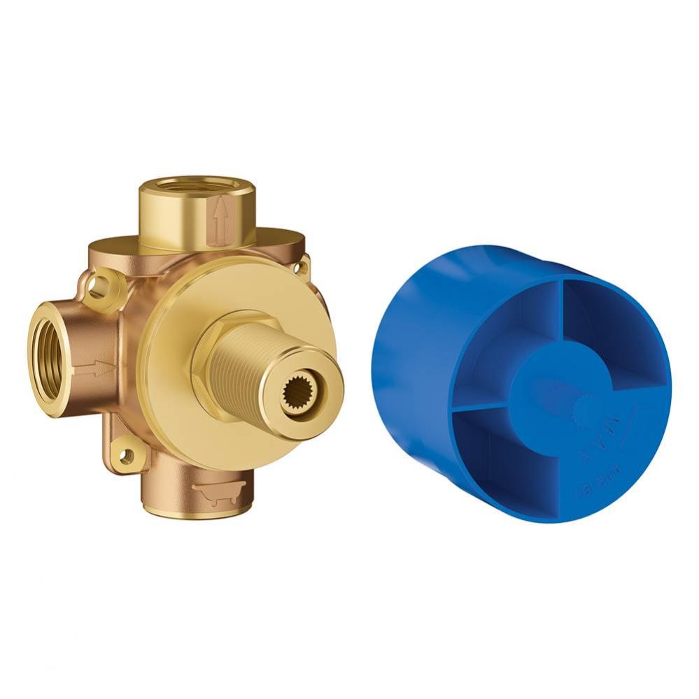 2-Way Diverter Rough-In Valve (Shared Functions)