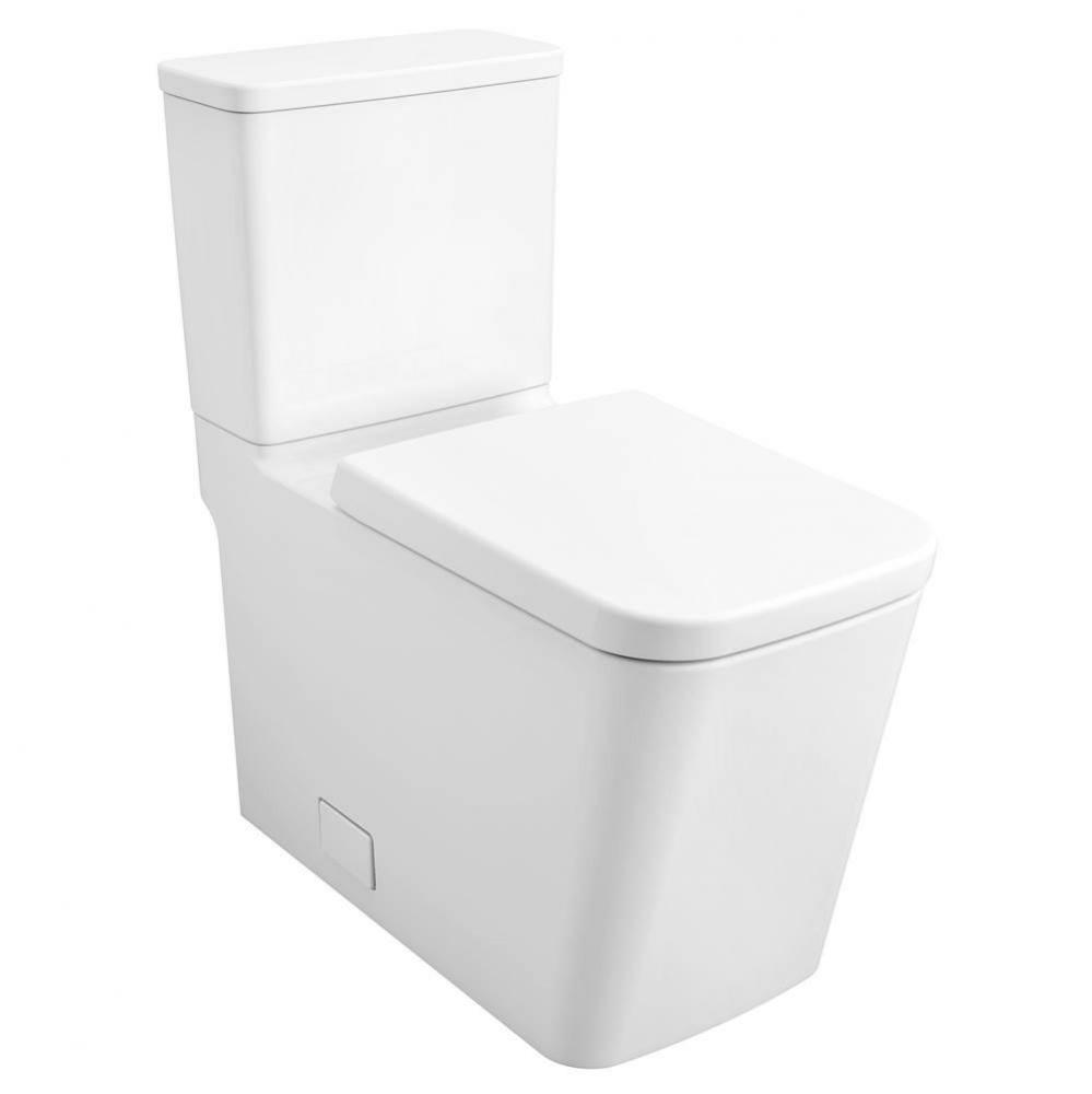 Two-piece Right Height Elongated Toilet with seat, Right-Hand Trip Lever