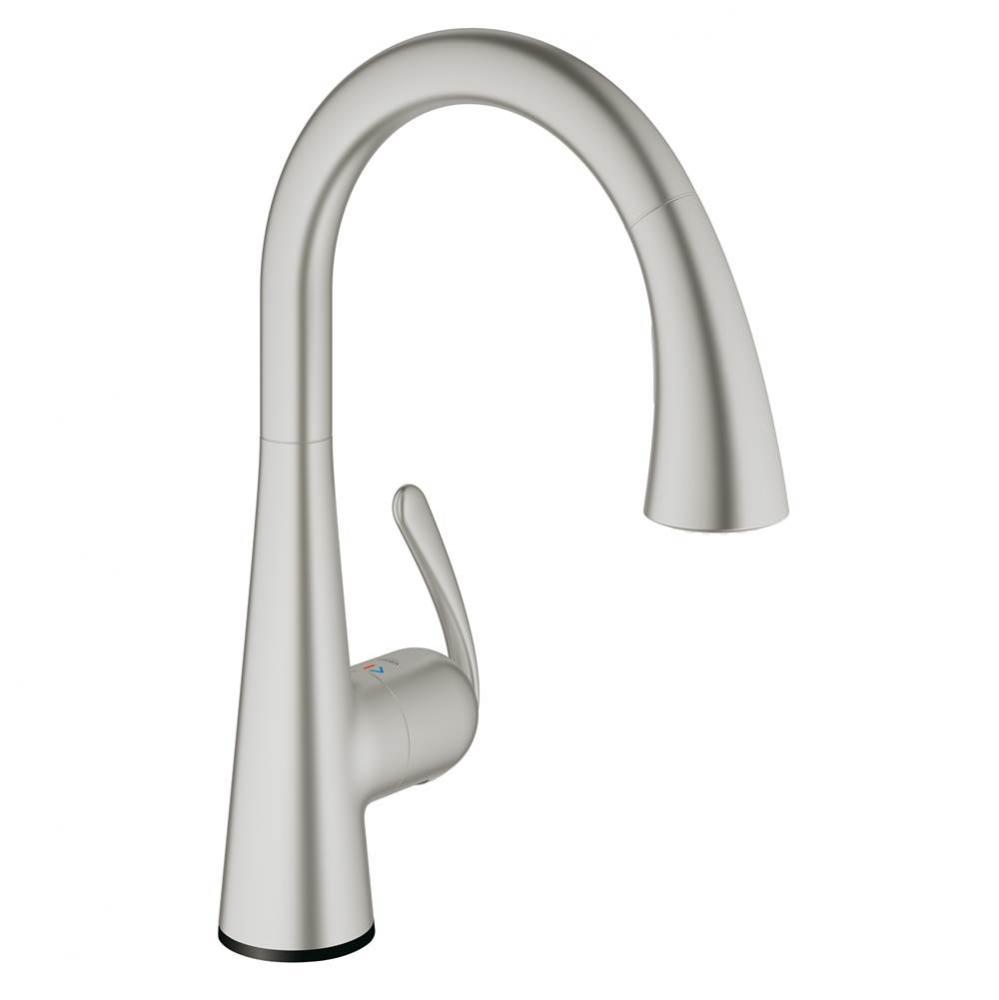 Ladylux³ Café Touch Single-Handle Pull-Down Kitchen Faucet with Dual Spray