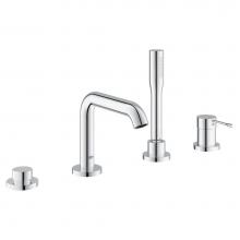 Grohe 1957800A - 4-Hole Single-Handle Deck Mount Roman Tub Faucet with 1.75 GPM Hand Shower