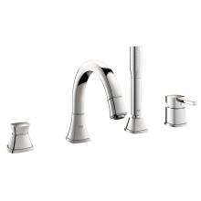 Grohe 19936000 - 4-Hole Single-Handle Deck Mount Roman Tub Faucet with 2.0 GPM Hand Shower