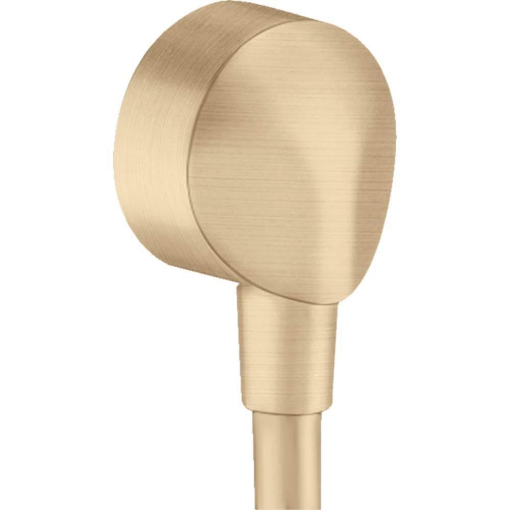 FixFit Wall Outlet with Check Valves in Brushed Bronze