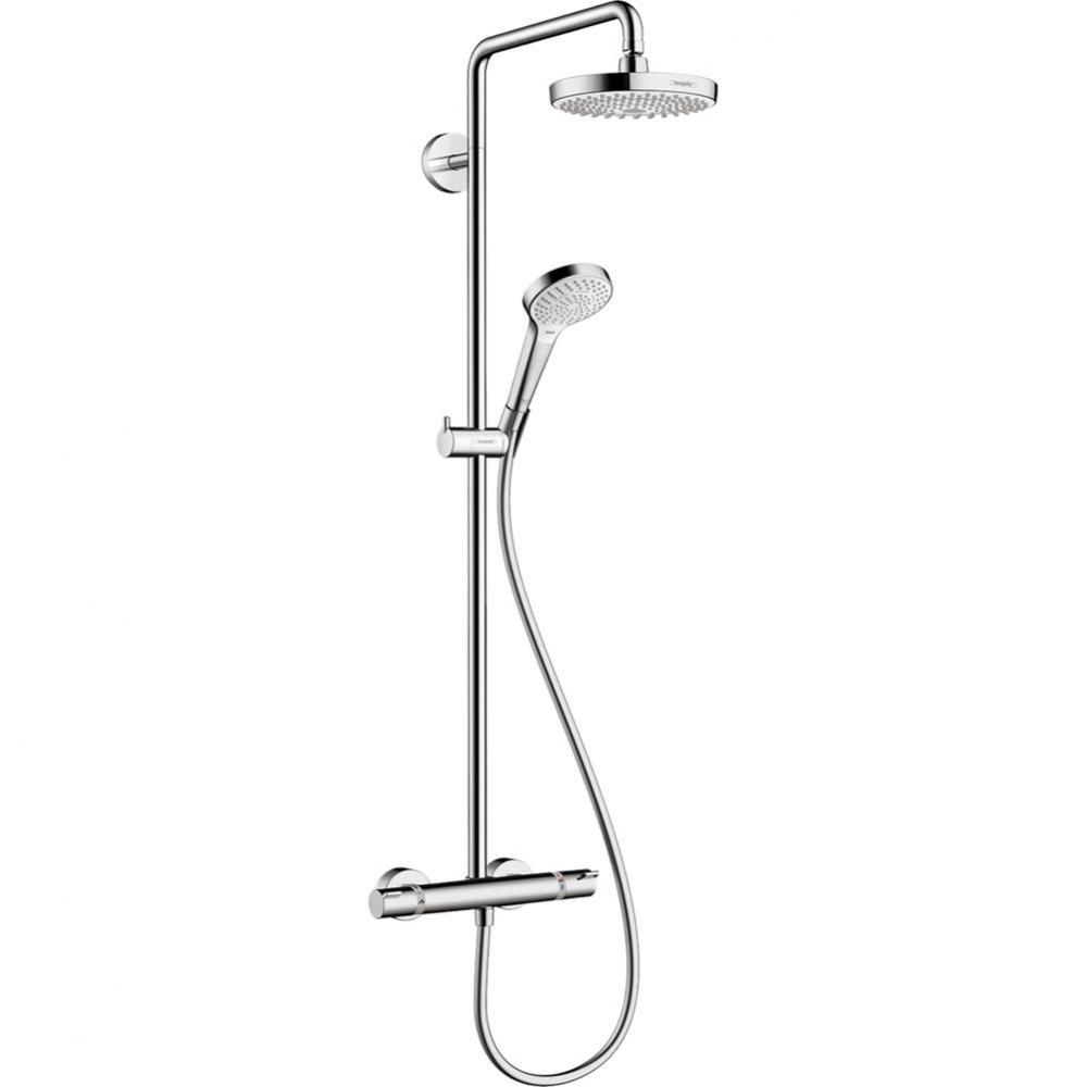 Croma Select S Showerpipe 180 2-Jet, 2.0 GPM in Chrome