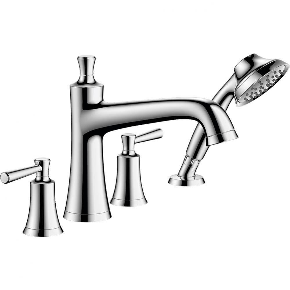 Joleena 4-Hole Roman Tub Set Trim with 1.75 GPM Handshower in Chrome