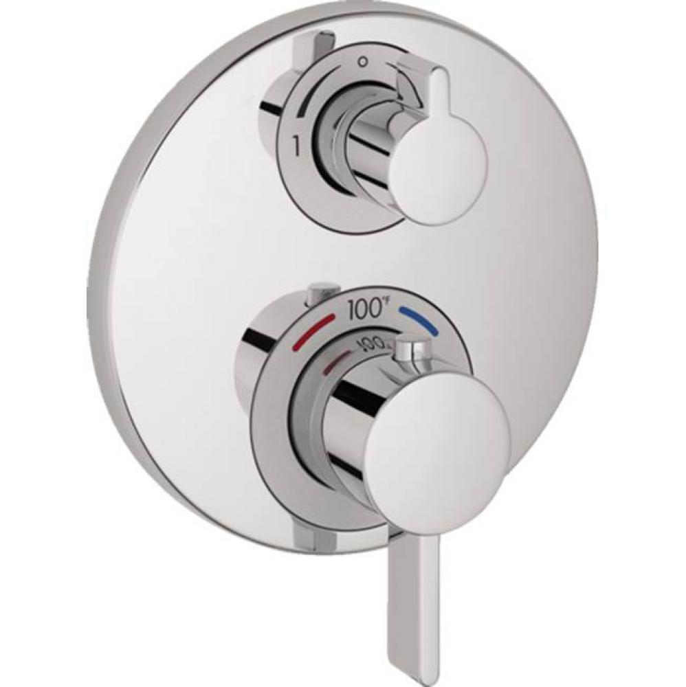 Ecostat S Thermostatic Trim with Volume Control and Diverter in Chrome