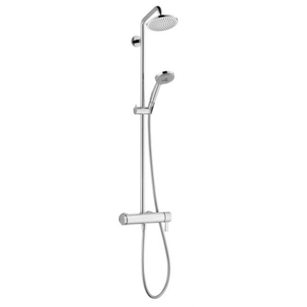 Croma Showerpipe 160 1-Jet With Pressure Balance, 2.0 Gpm In Chrome