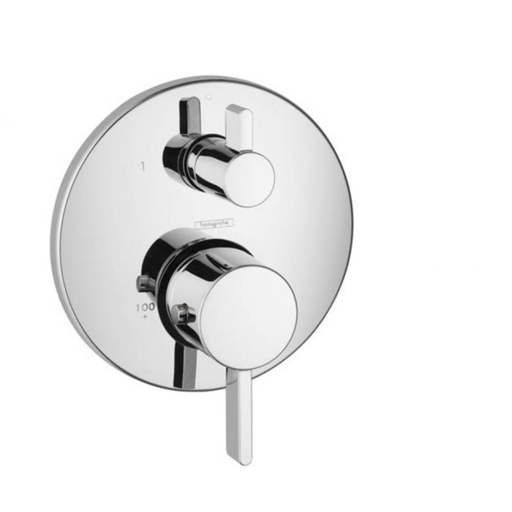 Ecostat Thermostatic Trim S with Volume Control and Diverter in Chrome