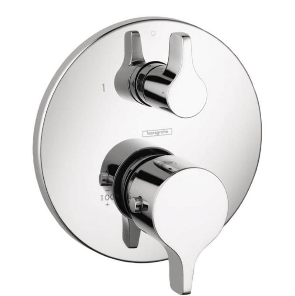 Thermostatic Trim S/E with Volume Control and Diverter
