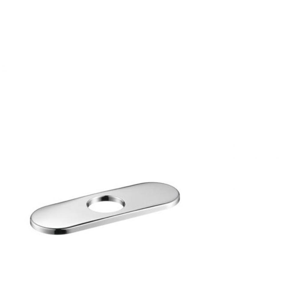 E&S Accessories Base Plate for Contemporary Single-Hole Faucets, 6'' in Chrome