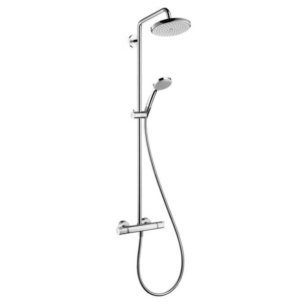 Croma Showerpipe 220 1-Jet, 2.5 GPM in Chrome