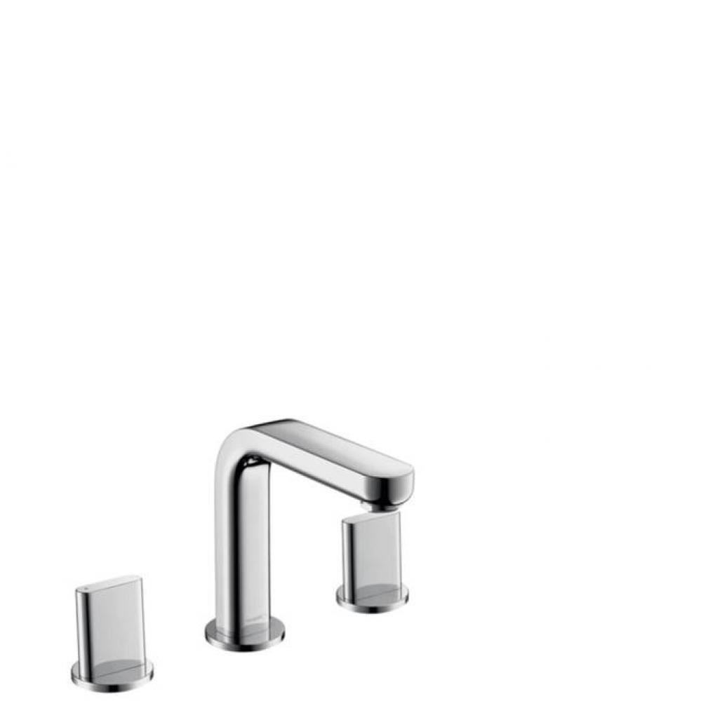 Metris S Widespread Faucet 100 with Full Handles and Pop-Up Drain, 1.2 GPM in Chrome