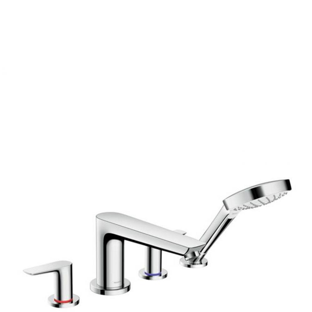 Talis E 4-Hole Roman Tub Set Trim with 1.8 GPM Handshower in Chrome