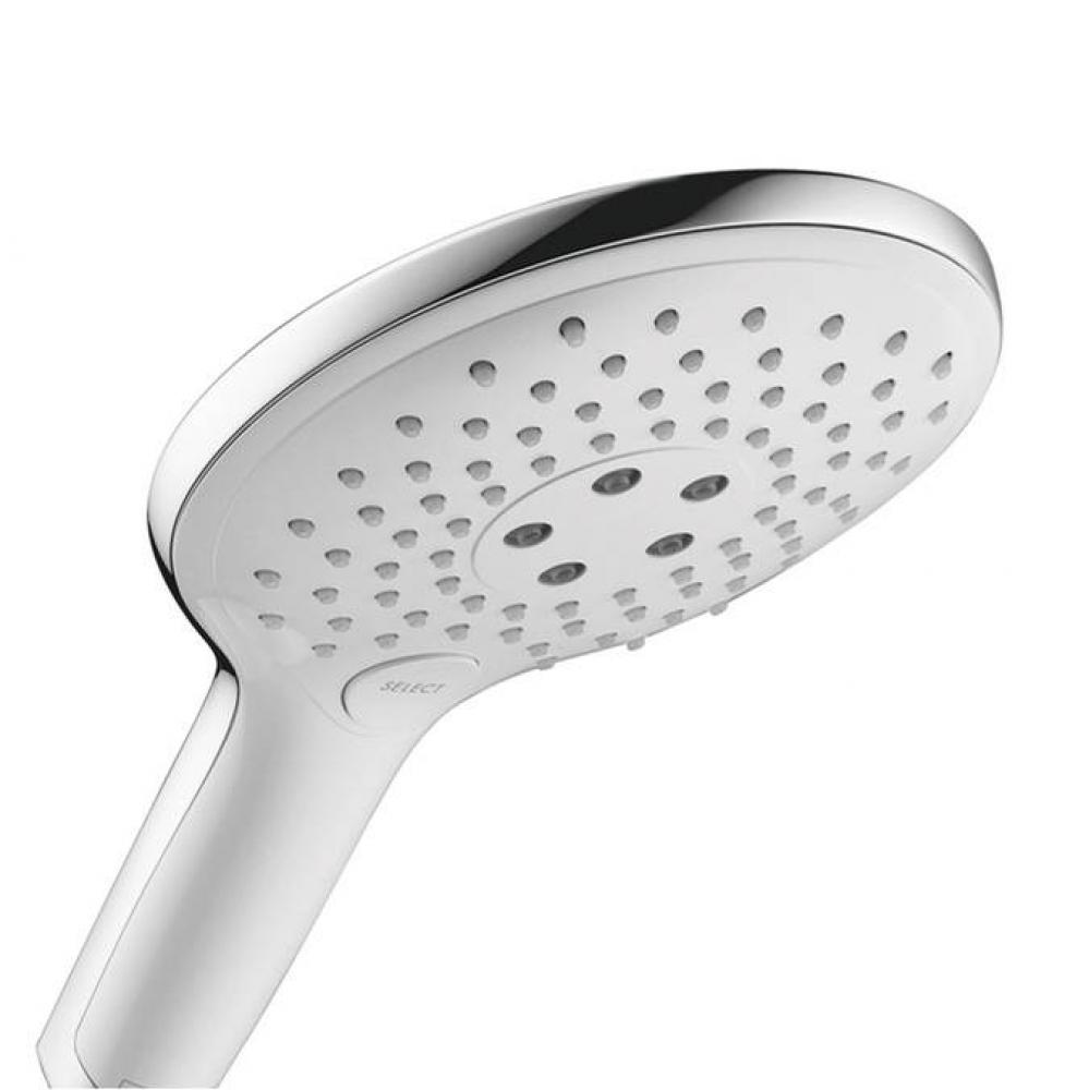 Raindance Select S Handshower 150 3-Jet, 2.0 GPM in White / Chrome