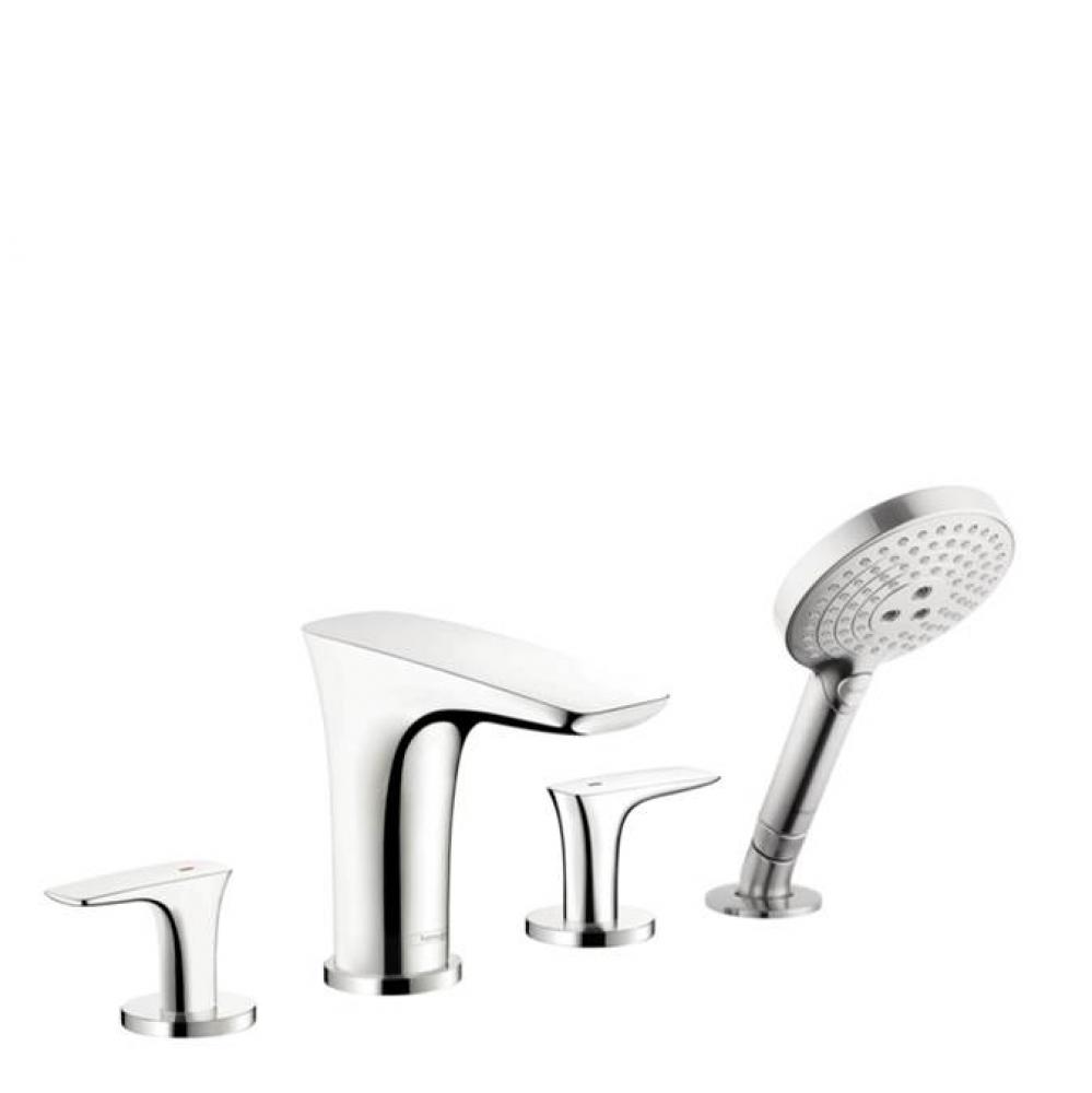 Puravida 4-Hole Roman Tub Set Trim With 1.75 Gpm Handshower In Chrome