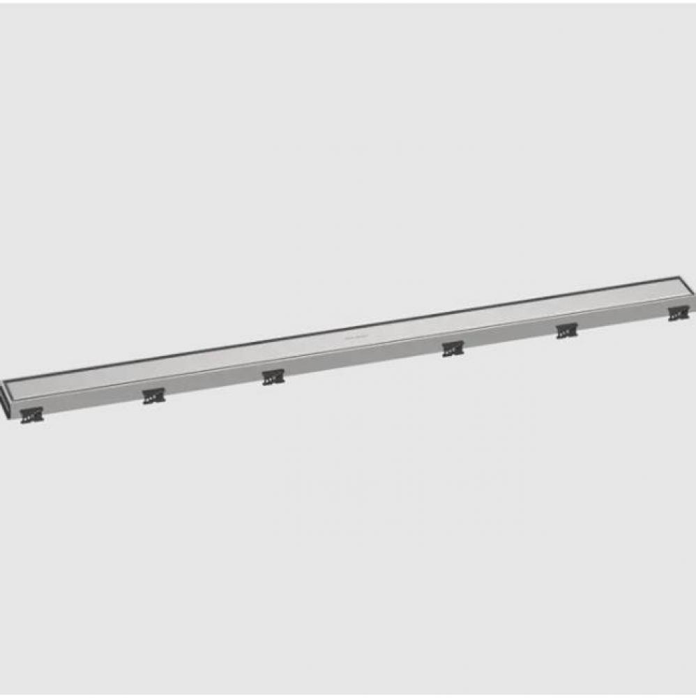 RainDrain Match Trim for 39 3/8'' Rough with Height Adjustable Frame in Brushed Stainles