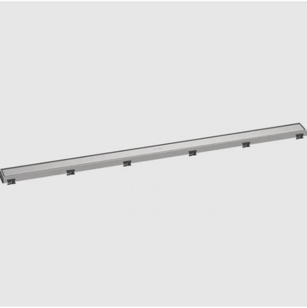 RainDrain Match Trim for 47 1/4'' Rough with Height Adjustable Frame in Brushed Stainles