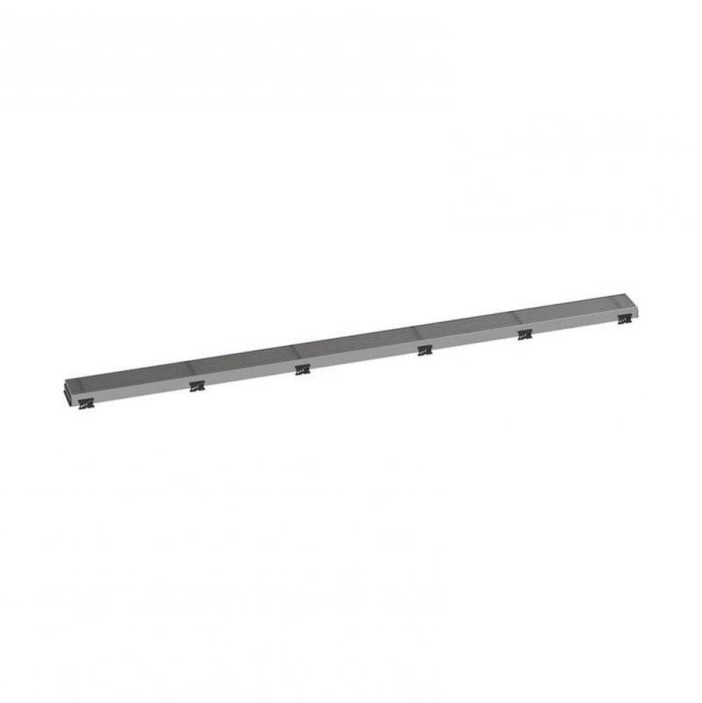 RainDrain Match Trim Boadwalk for 47 1/4'' Rough with Height Adjustable Frame in Brushed