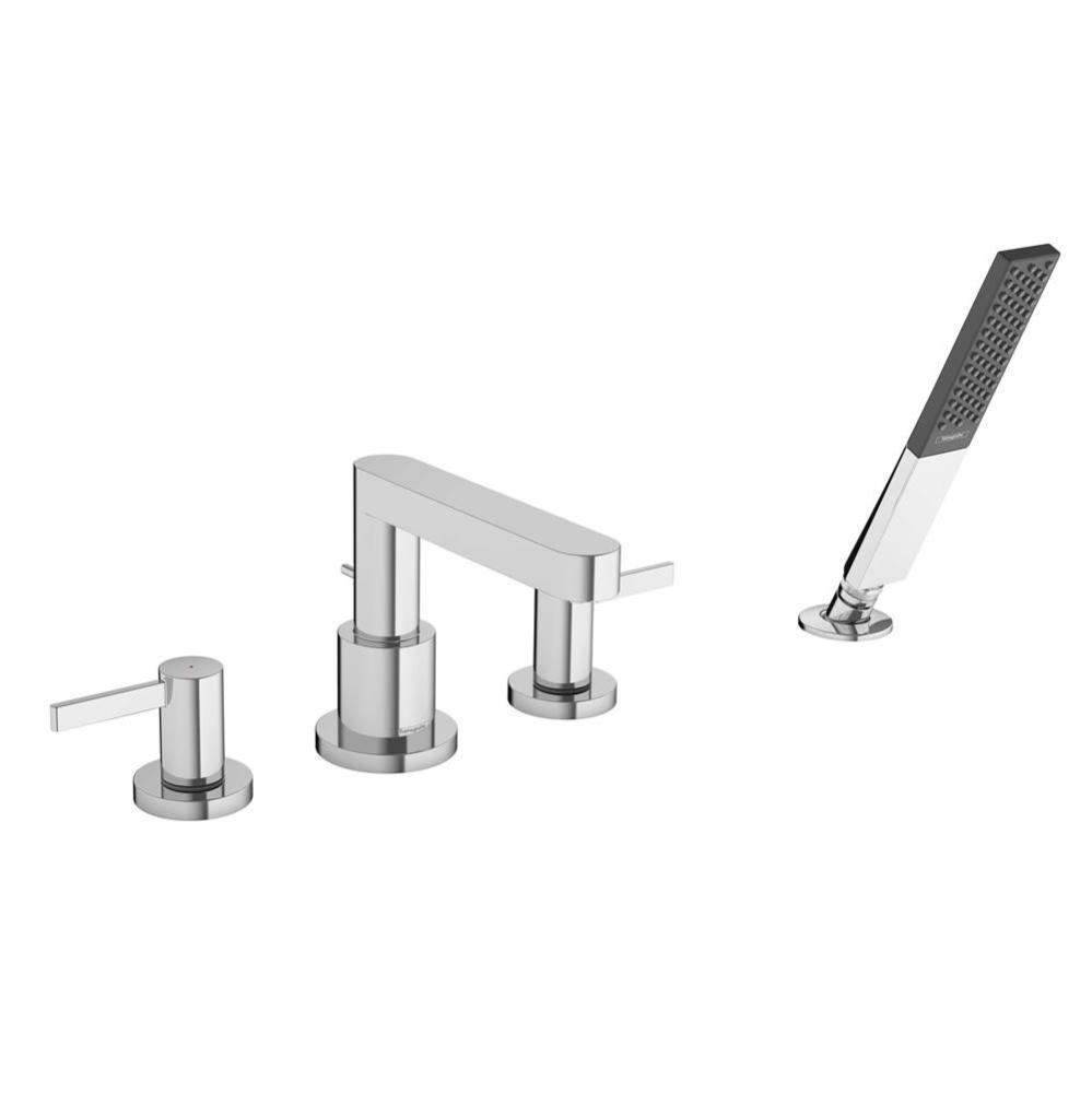 Finoris 4-Hole Roman Tub Set Trim with 1.75 GPM Handshower in Chrome