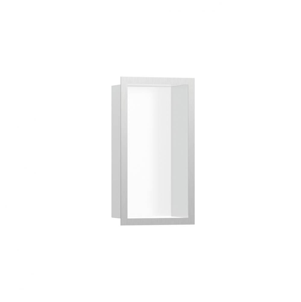 XtraStoris Individual Wall Niche Matte White with Design Frame 12''x 6''x 4&ap