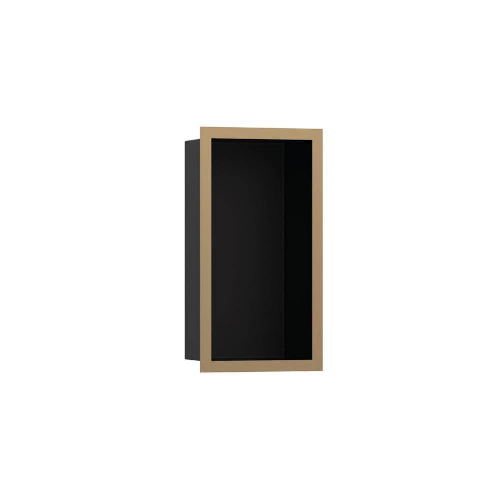 XtraStoris Individual Wall Niche Matte Black with Design Frame 12''x 6''x 4&ap