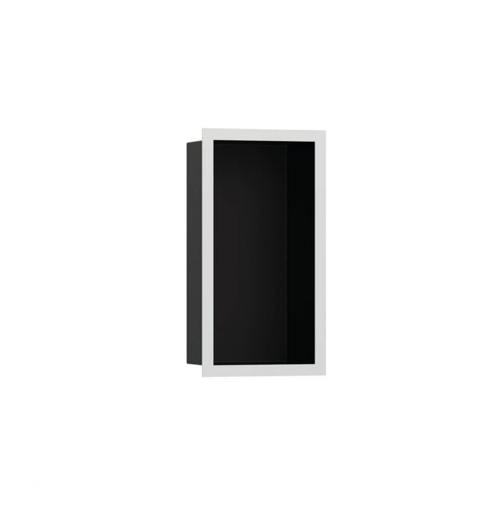 XtraStoris Individual Wall Niche Matte Black with Design Frame 12''x 6''x 4&ap