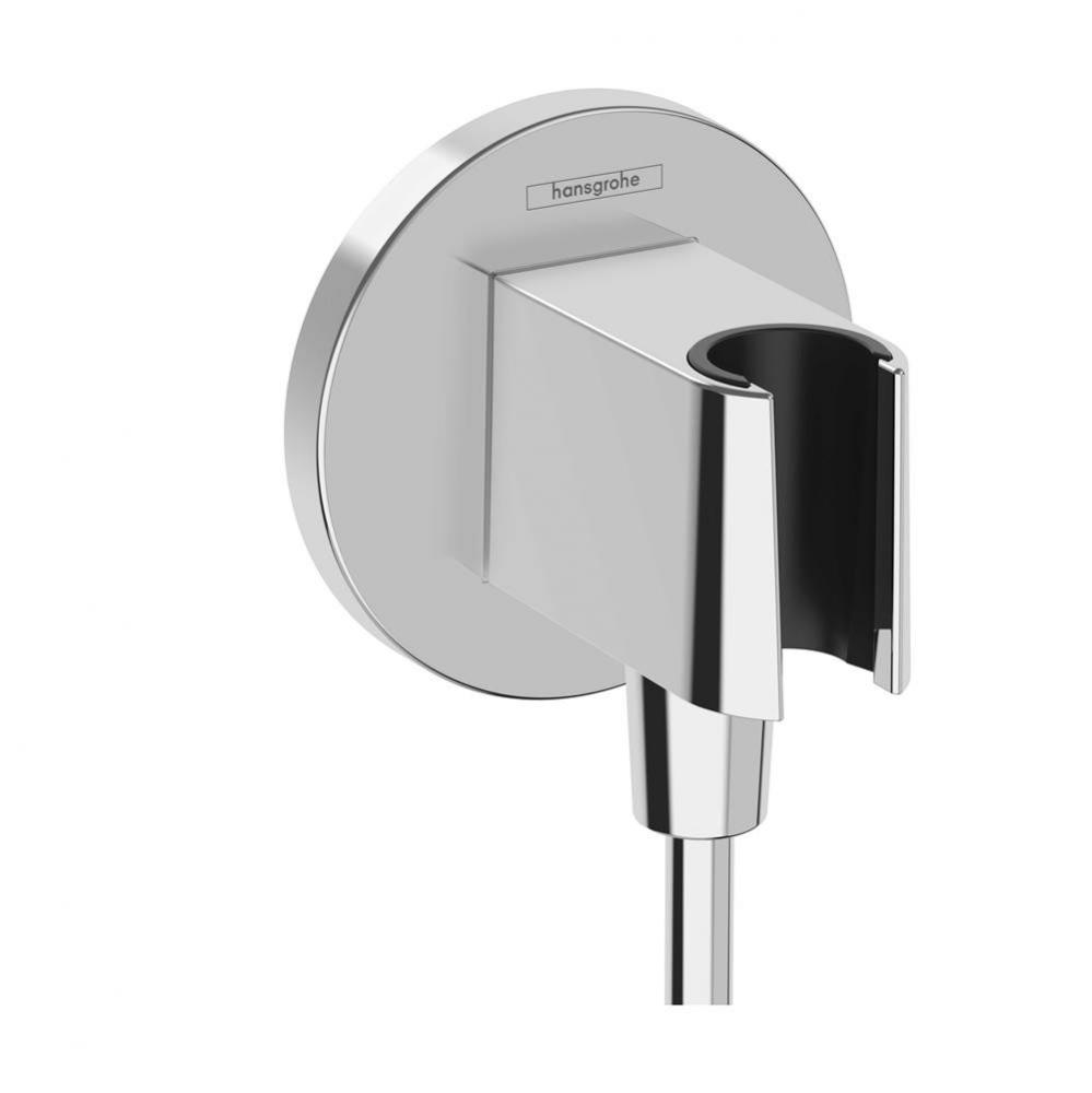 FixFit S Wall Outlet with Handshower Holder in Chrome