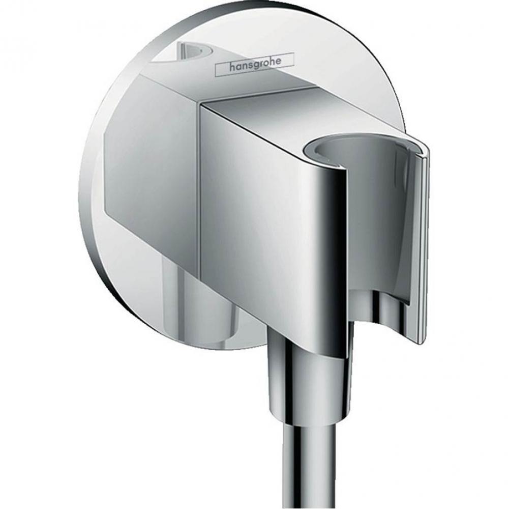 Wall Outlet S with Handshower Holder in Chrome