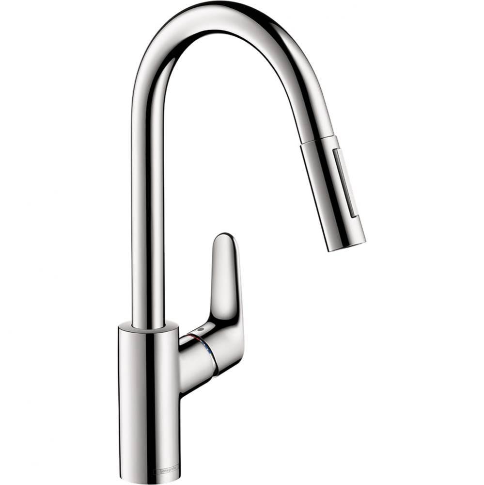 Focus Higharc Kitchen Faucet, 2-Spray Pull-Down, 1.5 GPM in Chrome