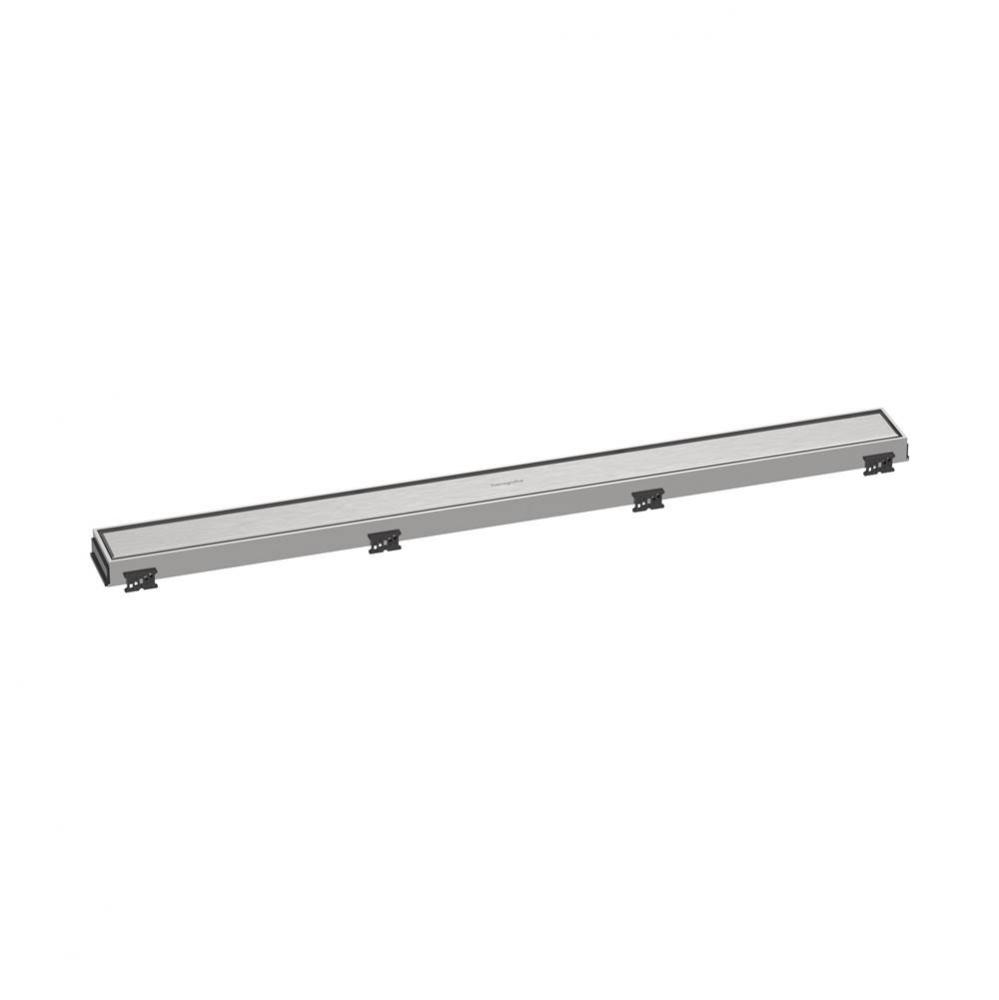 RainDrain Match Trim for 31 1/2'' Rough with Height Adjustable Frame in Brushed Stainles