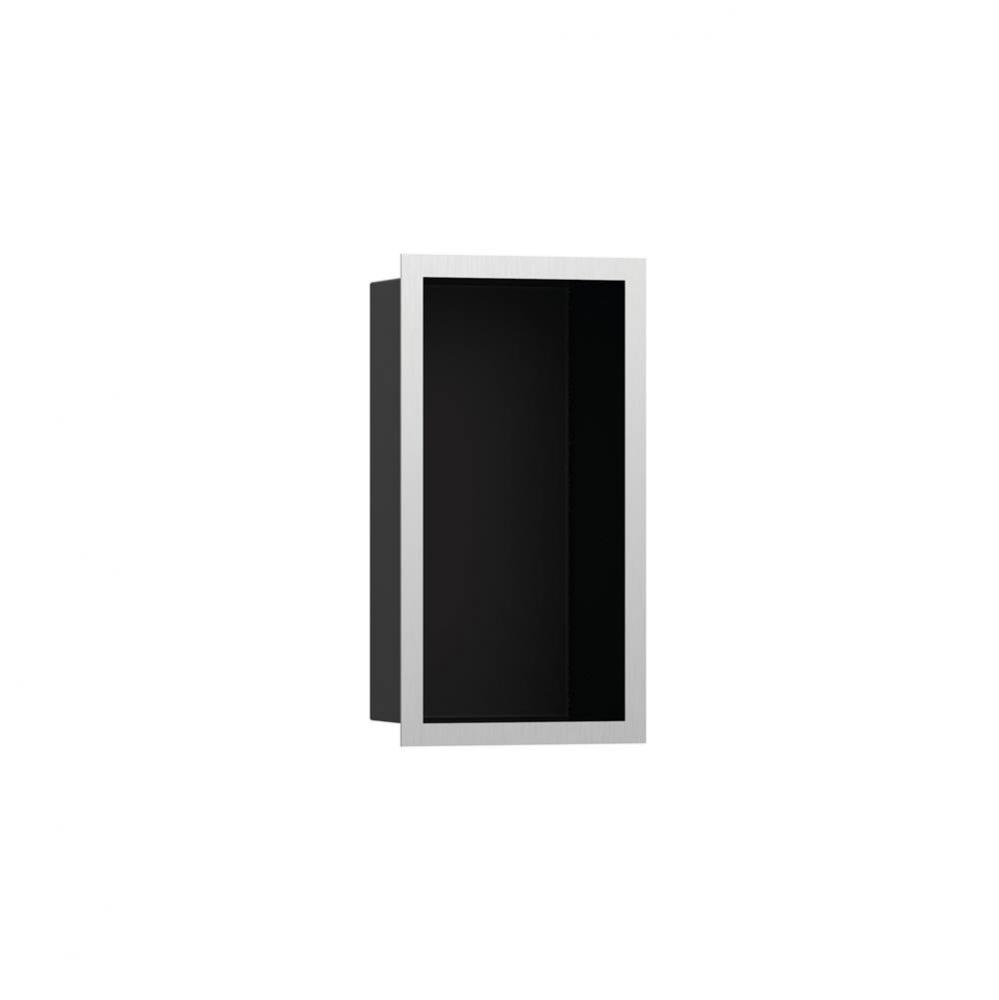 XtraStoris Individual Wall Niche Matte Black with Design Frame 12''x 6''x 4&ap