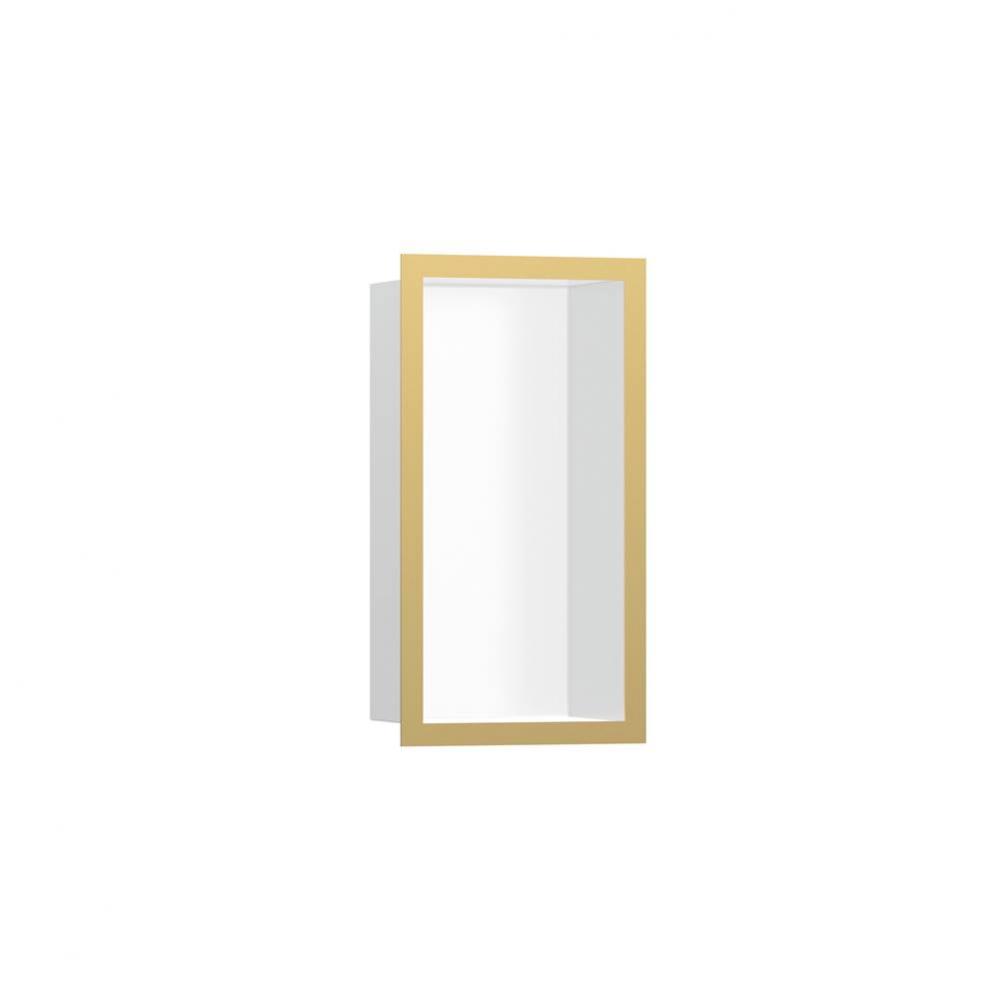 XtraStoris Individual Wall Niche Matte White with Design Frame 12''x 6''x 4&ap