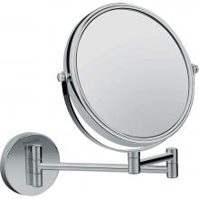 Hansgrohe 73561000 - Logis Universal Pull-Out Shaving Mirror in Chrome