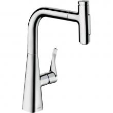 Hansgrohe 73817001 - Metris Select Prep Kitchen Faucet, 2-Spray Pull-Out with sBox, 1.75 GPM in Chrome