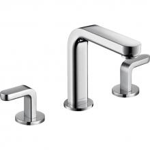 Hansgrohe 31013001 - Metris S Widespread Faucet 100 with Lever Handles and Pop-Up Drain, 0.5 GPM in Chrome