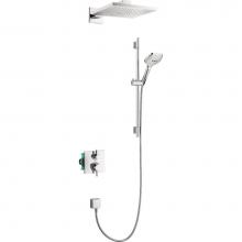 Hansgrohe 04914000 - Raindance E Thermostatic Showerhead/Wallbar Set with Rough, 2.0 GPM in Chrome