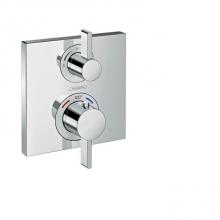 Hansgrohe 15712001 - Ecostat Square Thermostatic Trim with Volume Control in Chrome