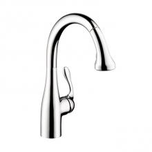 Hansgrohe 04066000 - Allegro E Gourmet HighArc Kitchen Faucet, 2-Spray Pull-Down, 1.75 GPM in Chrome