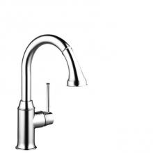 Hansgrohe 04216000 - Talis C Prep Kitchen Faucet, 2-Spray Pull-Down, 1.75 GPM in Chrome