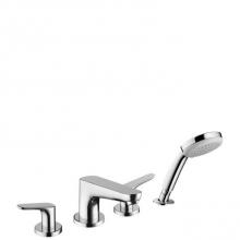Hansgrohe 04766000 - Focus 4-Hole Roman Tub Set Trim with 1.8 GPM Handshower in Chrome