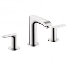 Hansgrohe 31083001 - Metris Widespread Faucet 100 with Pop-Up Drain, 1.2 GPM in Chrome