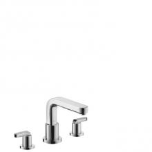 Hansgrohe 31438001 - Metris S 3-Hole Roman Tub Set Trim with Lever Handles in Chrome