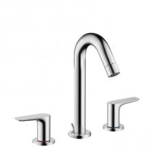 Hansgrohe 71533001 - Logis Widespread Faucet 150 with Pop-Up Drain, 1.2 GPM in Chrome